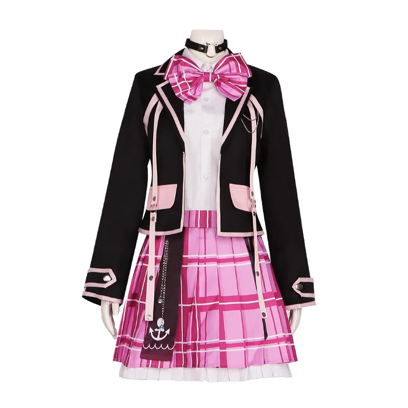Minato Aqua Cosplay kostiumas Anime Vtuber Cospaly moterų suknelės vakarėlio kostiumas Helovino vidurinės mokyklos uniformos kostiumas