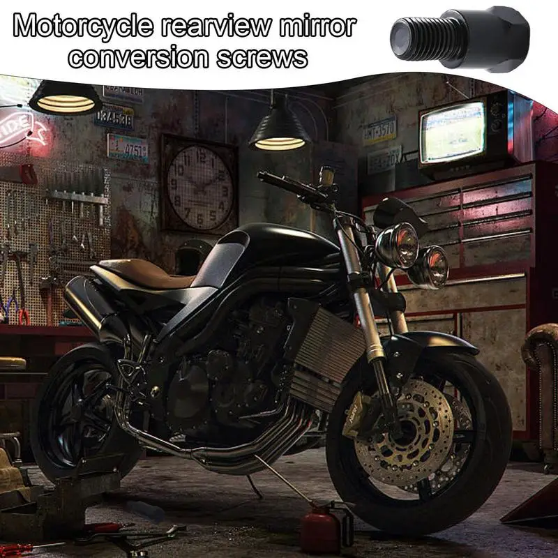 Motociklo veidrodis Atbulinės eigos adapteris Motociklų veidrodis Laikiklio skersmens keitiklis Sriegio adapteris Universalus tvirtas motociklo galinis vaizdas