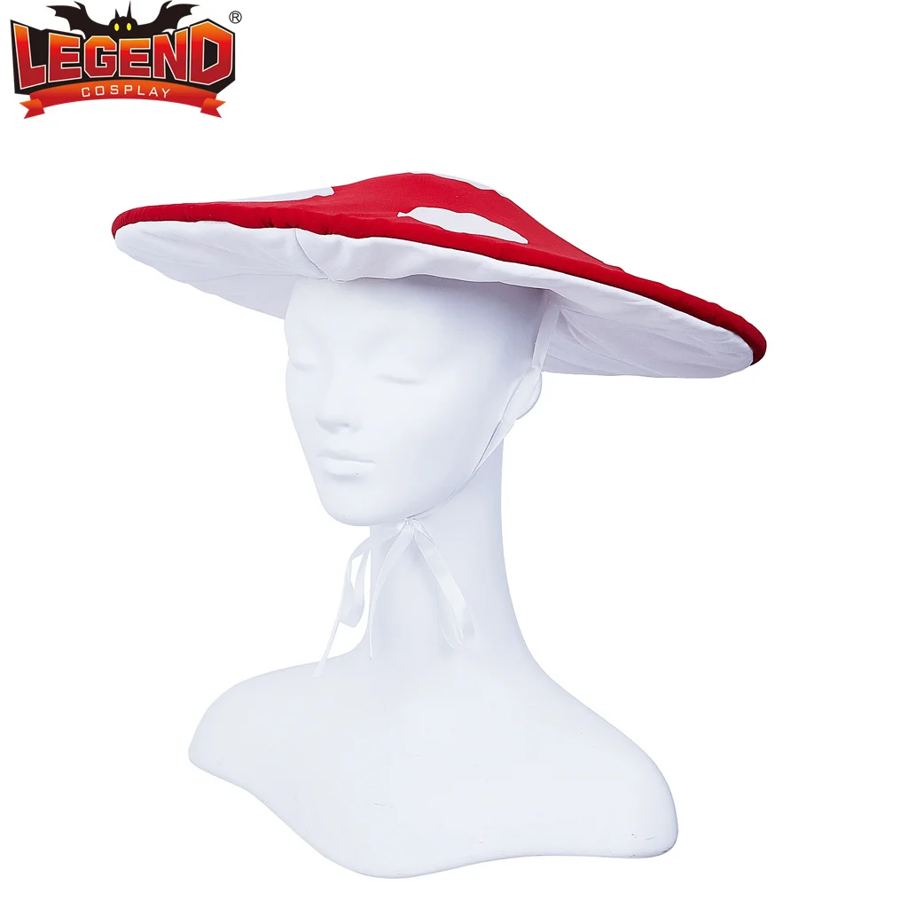 Mushroom Hat Cosplay Red Toad Mushroom Hat Kostiumo kepurė Kinoko Komori Cospaly kostiumų aksesuarai Galvos apdangalai Juokingos skrybėlės vakarėliui