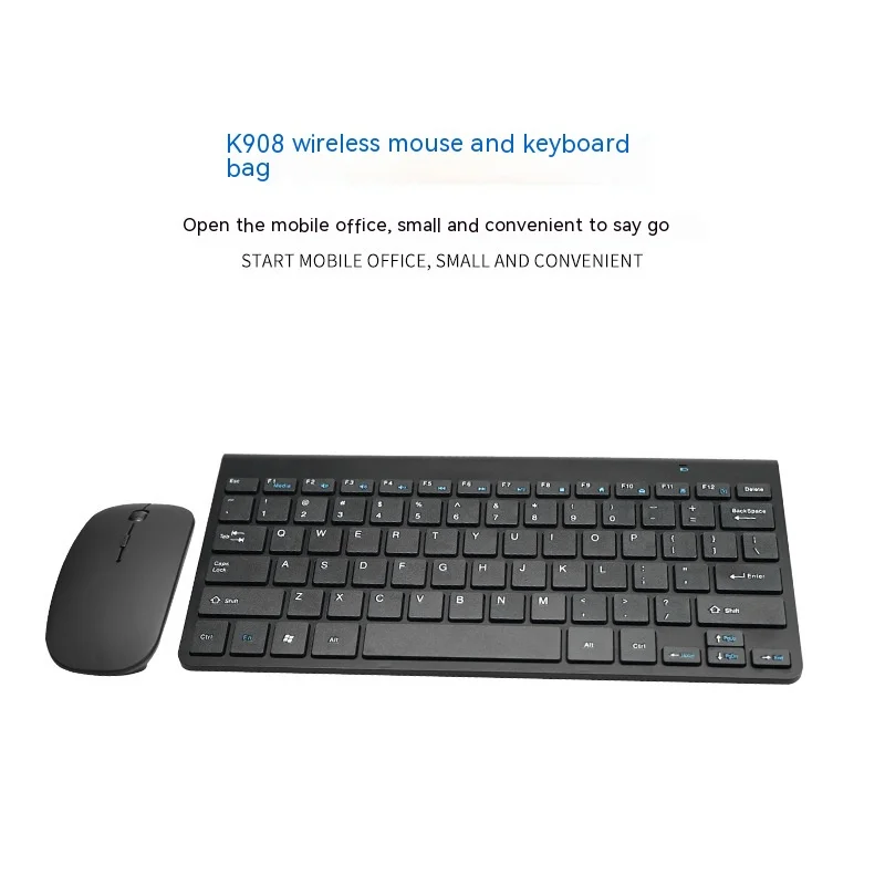 Naujas šokoladinis belaidis rinkinys K908 Belaidė klaviatūra ir pelės rinkinys 2.4G klaviatūra Nešiojamasis kompiuteris Pelę ir klaviatūrą galima įsigyti kaip dovaną