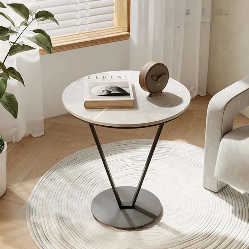 Prabangus vidinis kiemas Kavos staliukai Sofos Dizainas Šiaurės šalių maži šoniniai kavos staliukai Arbata Apvalus Stolik Kawowy svetainės baldai WZ50CT