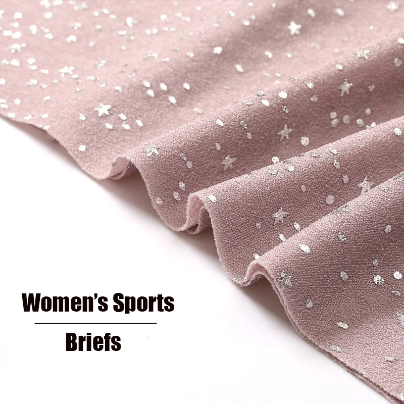 Sexy Women's Seamlsss Ice Silk Kelnaitės Rožinės raidės Žemo juosmens apatiniai apatiniai kelnaitės Soft Lady Sports Plus Size Briefs
