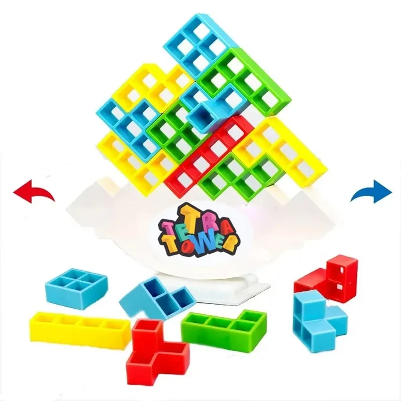 Tetra bokšto balansas Statybinių blokų krovimas Žaidimas Žaislai Vaikai 