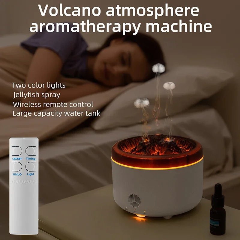 Vulkaninis oro drėkintuvas namų medūzų aromato difuzoriui Elektrinis aromaterapinis valytuvas Buitinio rūko gaminimo mašina