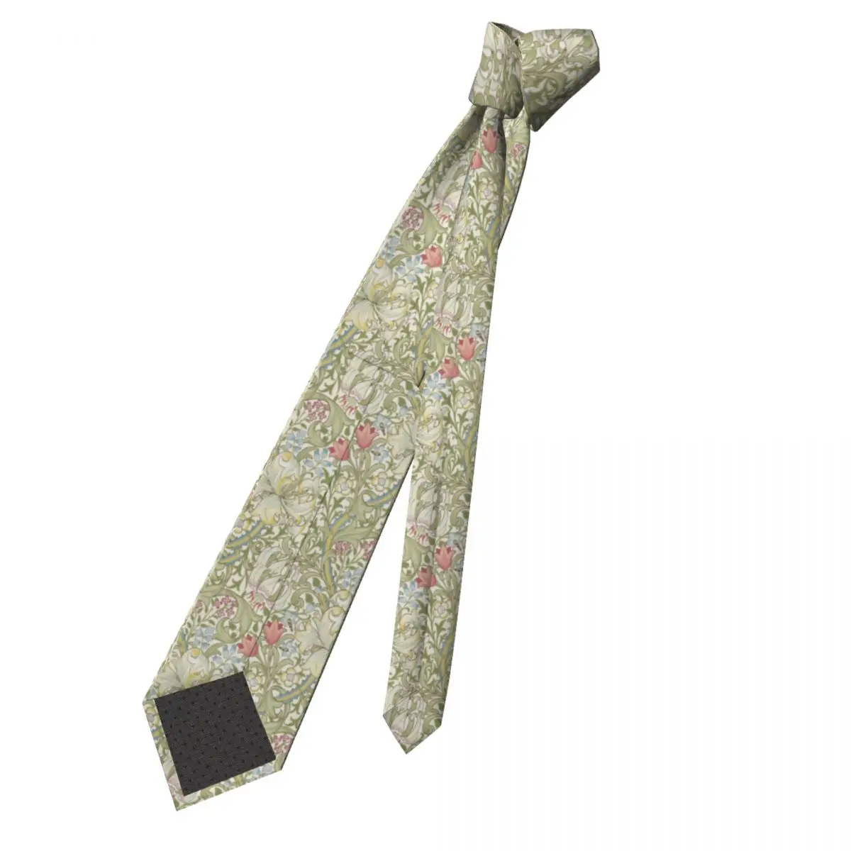 William Morris Art Necktie Vyriški individualizuoti šilko gėlių tekstilės rašto kaklaraištis biurui