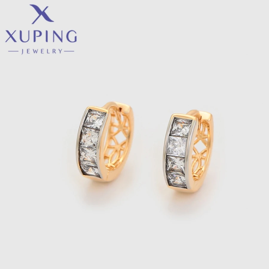 Xuping papuošalai Nauji madingi išskirtiniai paprasti aukso spalvos auskarai moterims Moksleivės populiarumas Mergaitės dovana X000685323