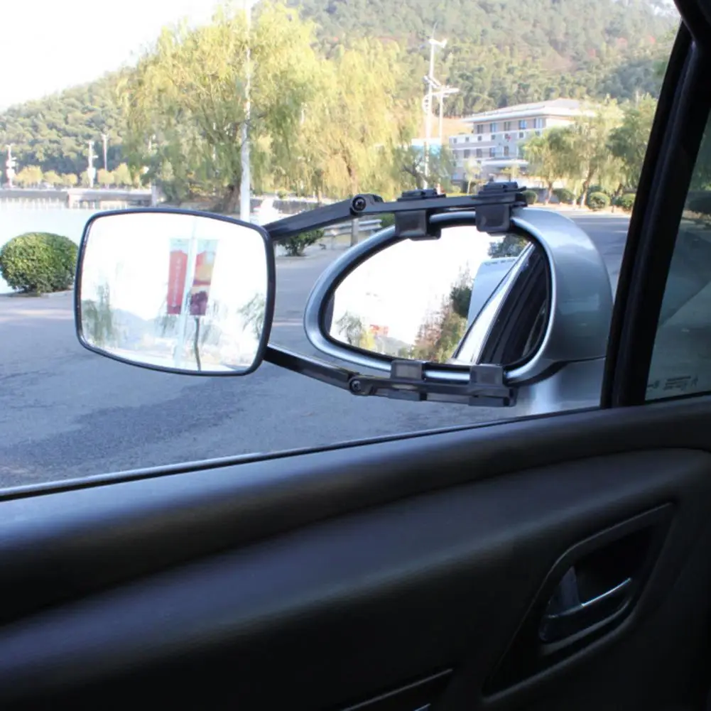 pasukamos rankos vilkimo veidrodėlis automobilio prailginimo veidrodėlis Reguliuojami prisegami vilkimo veidrodėliai suv priekabų sunkvežimio universalus plėtinys lengvam