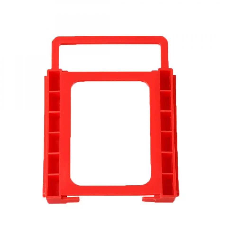 į 3,5 colio kietojo disko tvirtinimo adapterio laikiklis raudonas kietojo disko stovas plastikiniai adapterio laikiklis be varžtų 2,5 colio SSD ir HDD