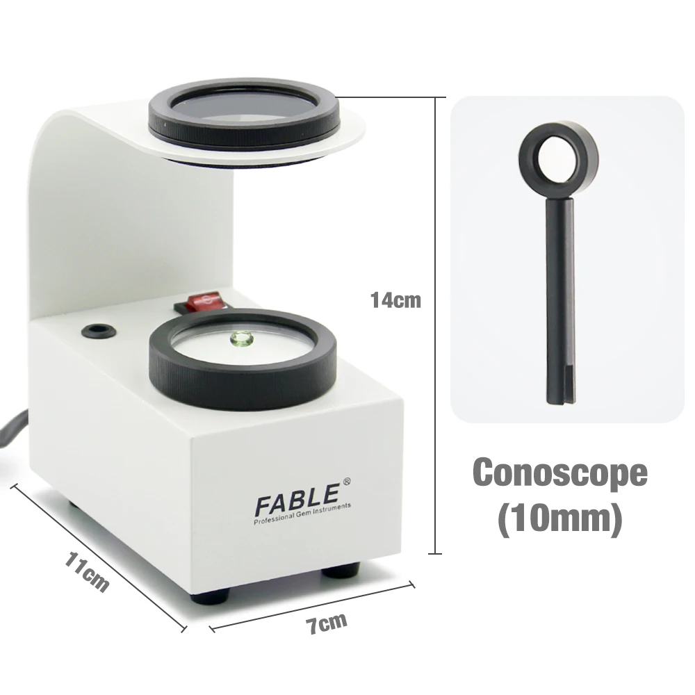 įmontuotas LED šviesos šaltinis Brangakmenių poliariskopas LED darbalaukis Polariscope Juvelyrikos įrankis Perlas Polariscope