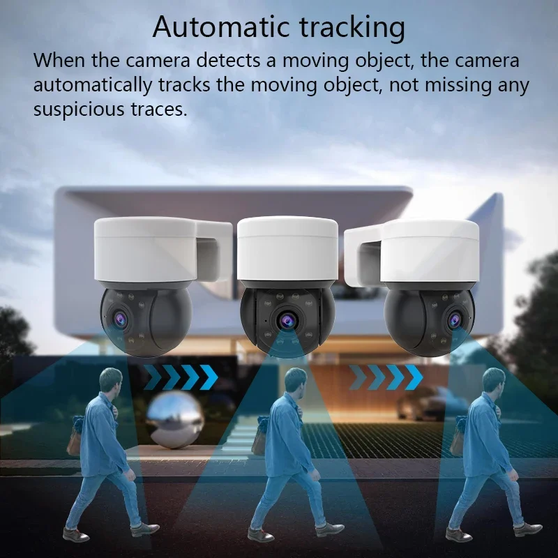 1080P IP kamera 2MP Tuya APP automatinis sekimas PTZ kamera Išmanieji namai lauke Belaidė WIFI kamera Stebėjimo monitorius