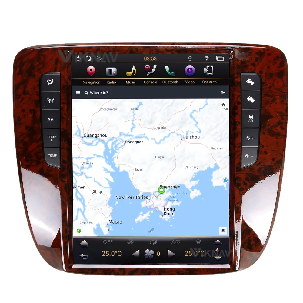 12.1 colio 64G automobilinis radijas, skirtas GMC Yukon 2007 2018-2013 Android 1080P HD navigacijos GPS originali automobilio funkcija