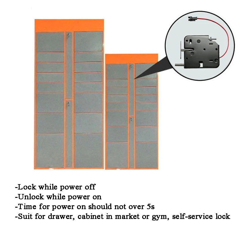24V DC elektromagnetinis solenoidinis užraktas Mini durų skląsčio užraktas stalčiui Laikymo spintelė Pašto dėžutė su SM2P gnybtu