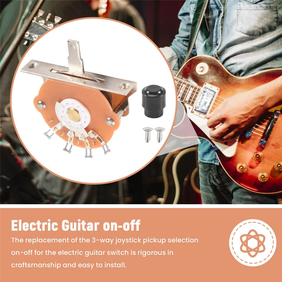 3 krypčių svirties paėmimo selektoriaus jungikliai elektrinio gitaros jungiklio keitimui