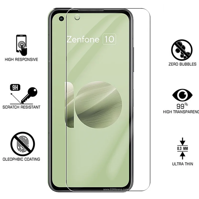 3Vnt apsauginis stiklas Asus Zenfone 10 0Z 10 Z Zenfone10 grūdinto stiklo ekrano apsaugos šarvai saugos plėvelė 5.92In