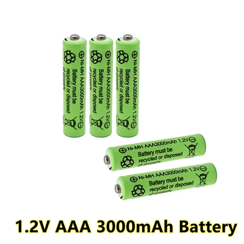4-20PCS 100% Nauja 3000mAh 1.2 V AAA NI-MH baterija žibintuvėlio kamerai Belaidė pelė žaislas Iš anksto įkraunamos baterijos