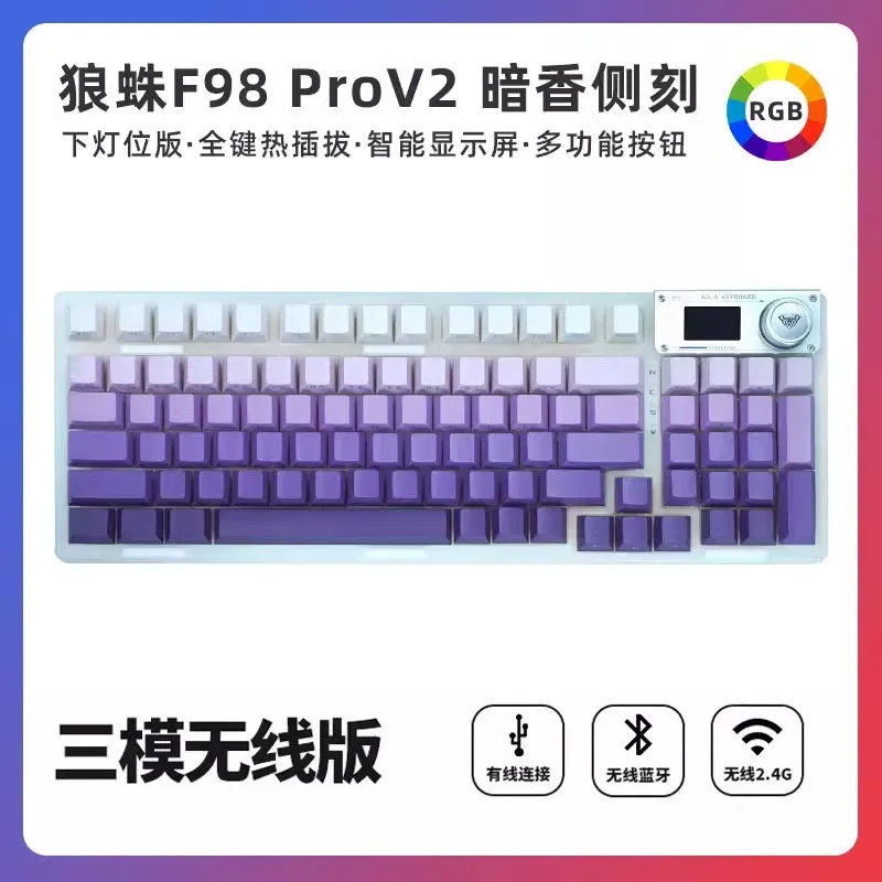 Aula F98 Prov2 mechaninė klaviatūra Trijų režimų belaidė 