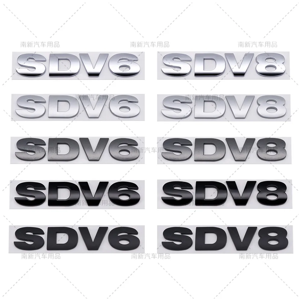 Automobilis 3D ABS SDV6 SDV8 TDV6 TDV8 Bagažinės sparnų raidės Logotipo ženklelis Emblema Lipdukai Land Rover Range Rover HSE Discovery lipdukas