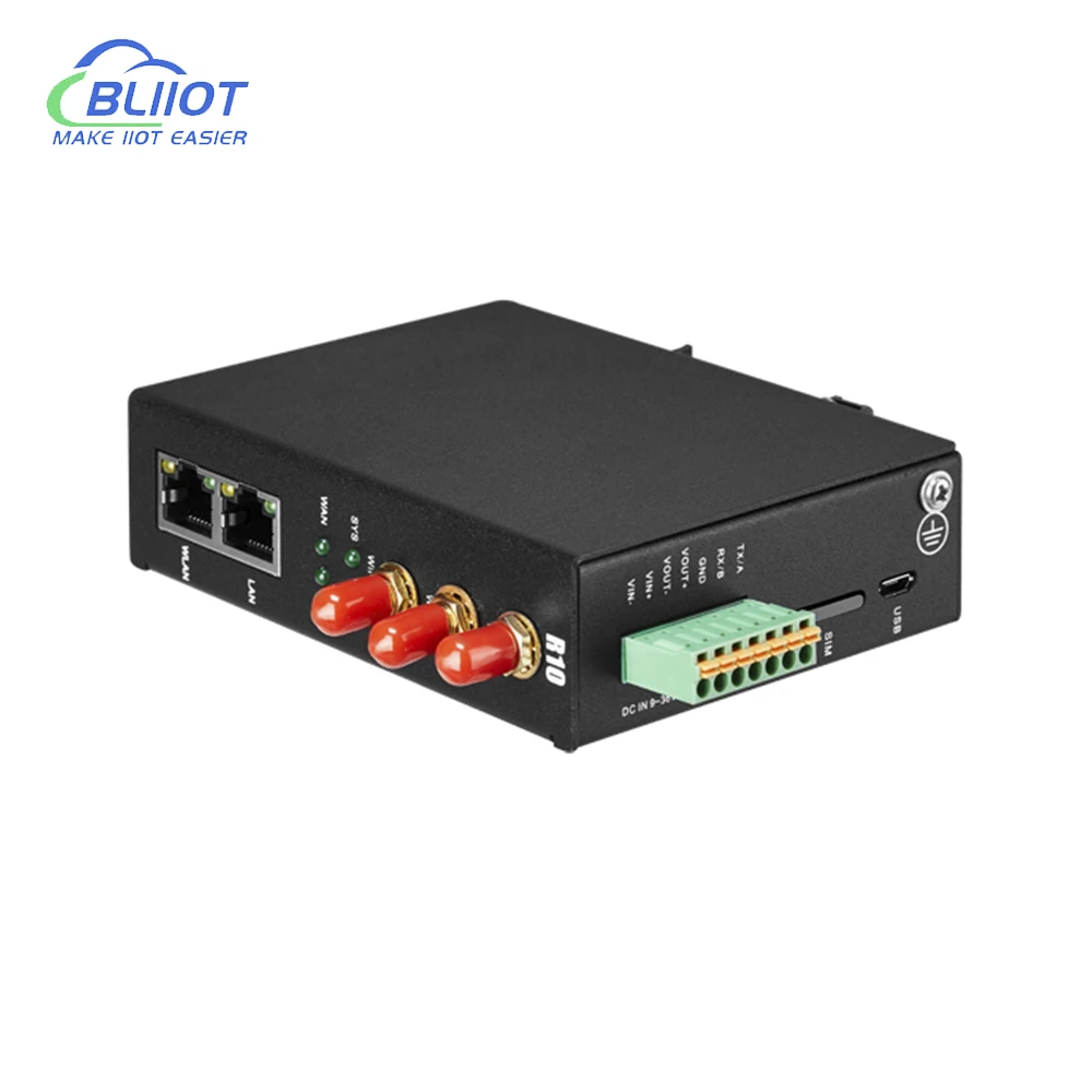 BLiiot pramoninis maršrutizatorius WIFI RS48 Ethernet skaidrus duomenų perdavimas debesų platformai AWS ThingsBoard modbus R10