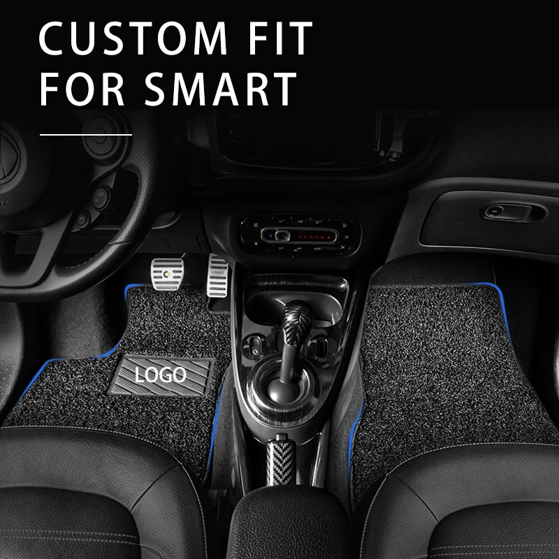 Car Floor Carpet Pad Heel Foot Mat Pedal Patch Cover Car Mat Anti-skid for smart 451 2009-2014 453 forTwo forFour 2015-2019
