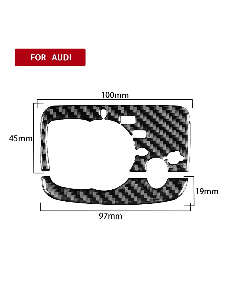 Carbon Fiber Automobilinis priekinių žibintų jungiklis Apdailos rėmas Interjero dekoratyvinės plokštės Audi A3 S3 RS3 8V 2013 2014 2015 2016 2017 2018