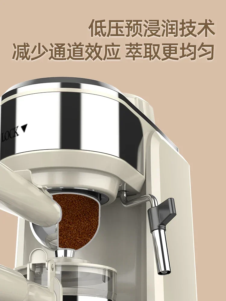 Geležinis kavos aparatas yra nedidelis buitinis visiškai automatinis itališkas koncentruotas putų garų komercinis lašelinis slėgis.