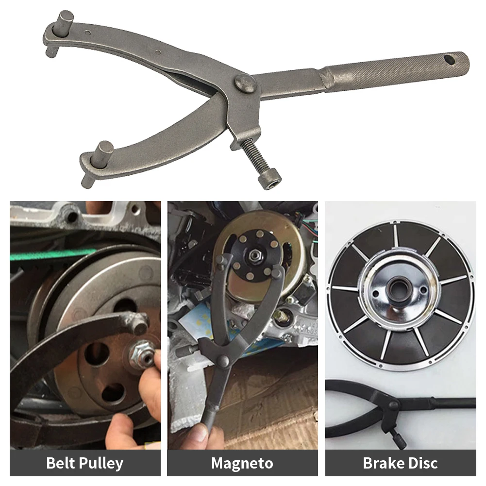 Heavy Duty Universal Variator Clutch Remove Holder Repair Tool Motociklas Mopedas Motoroleris Smagratis Y tipo smagračio veržliaraktis