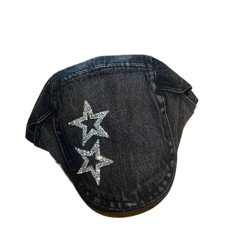 Korėjietiško stiliaus žvaigždė džinsinis beretas Mados menininkas Skrybėlių tapytojas Skrybėlė Smailus dangtelis Audinys Newsboy Cap Flat Cap Travel