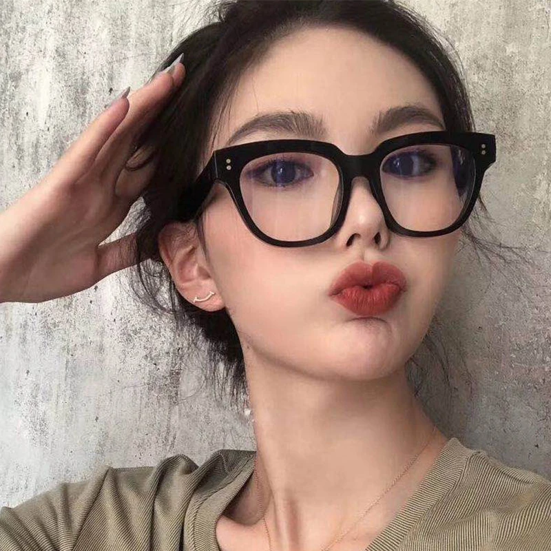 LS JOHN Nauji korėjiečių anti mėlynos šviesos akiniai Moterų prekės ženklo dizaineris Kompiuteris blokuoja akinius Vyrai Prabangus kvadratinis akinių rėmelis