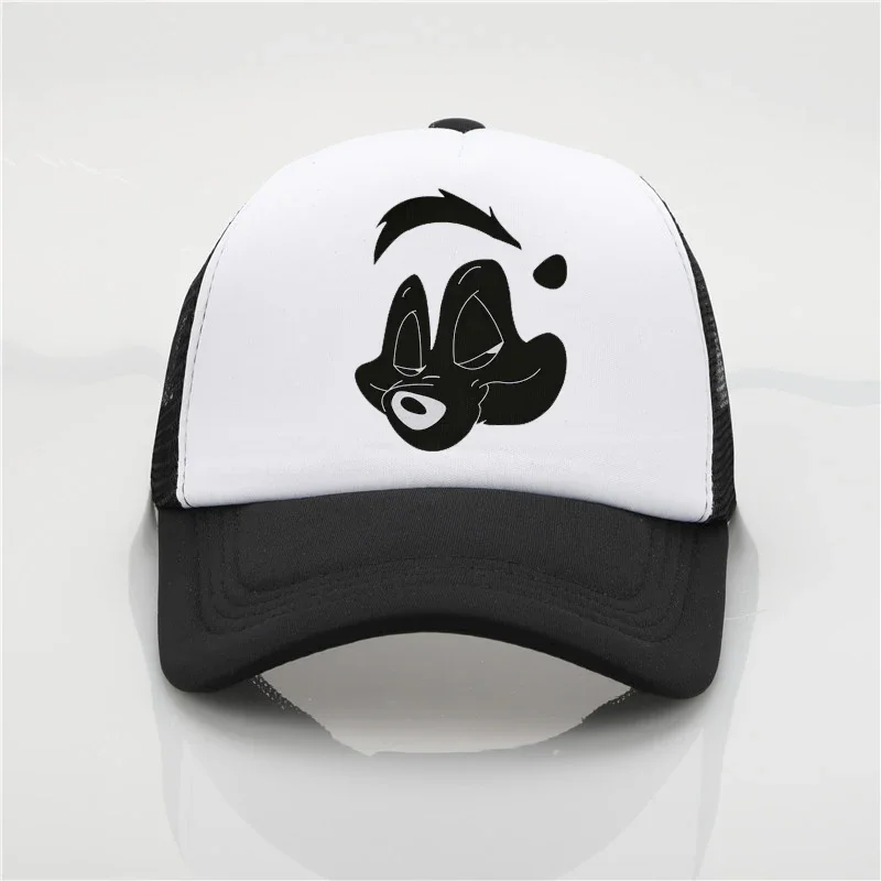 Madingos skrybėlės mielos animacinio filmo logotipo skrybėlės vyrams ir moterims reguliuojama beisbolo kepuraitė hiphopo kepuraitės