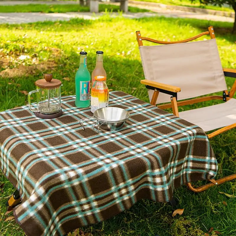 Maža kempingo antklodė Pikniko kilimėlis Kelioninė antklodė Lauko metimo kilimėlis Patogus lengvas minkštas kempingo antklodė kelionių piknikui