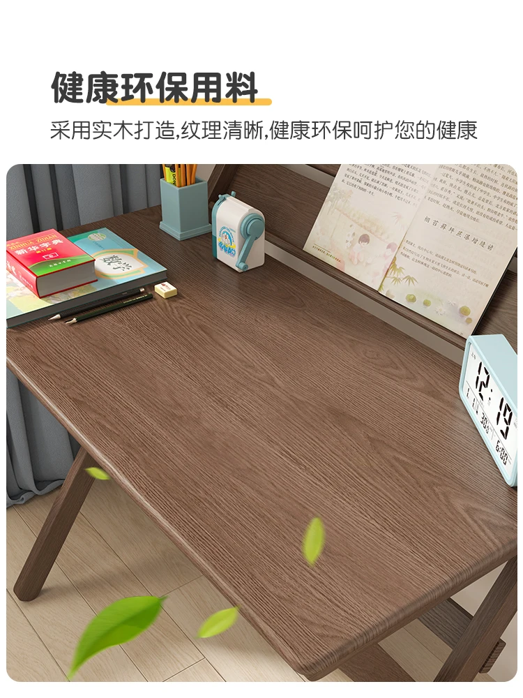 Medžio masyvo sulankstomas stalas vaikų studijų stalas paprastas stalas mažas stalas pradinių klasių mokinių namų rašomasis stalas