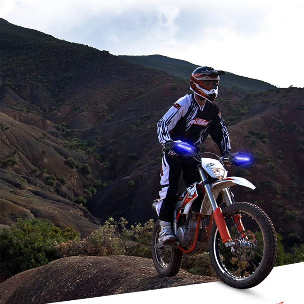 Motociklų rankų apsaugos su posūkio signalo lempute LED rankų apsaugos skydas Universali apsauginė įranga Honda Xr400 Xr600 Xr400R