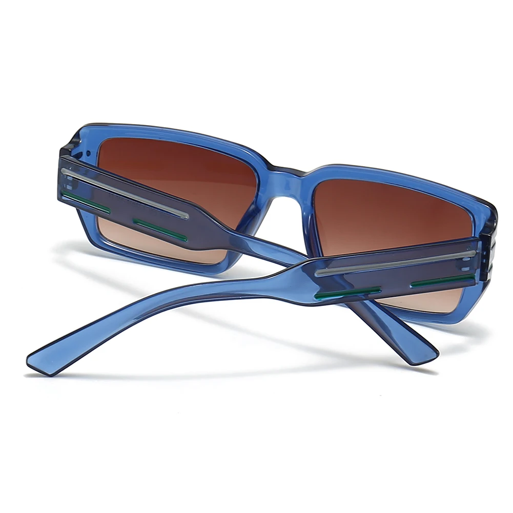 Peekaboo rudai mėlyni madingi akiniai nuo saulės moterims uv400 vyriški juodi kvadratiniai rėmeliai nuo saulės vyrams unisex 2023 moteriškas karštas
