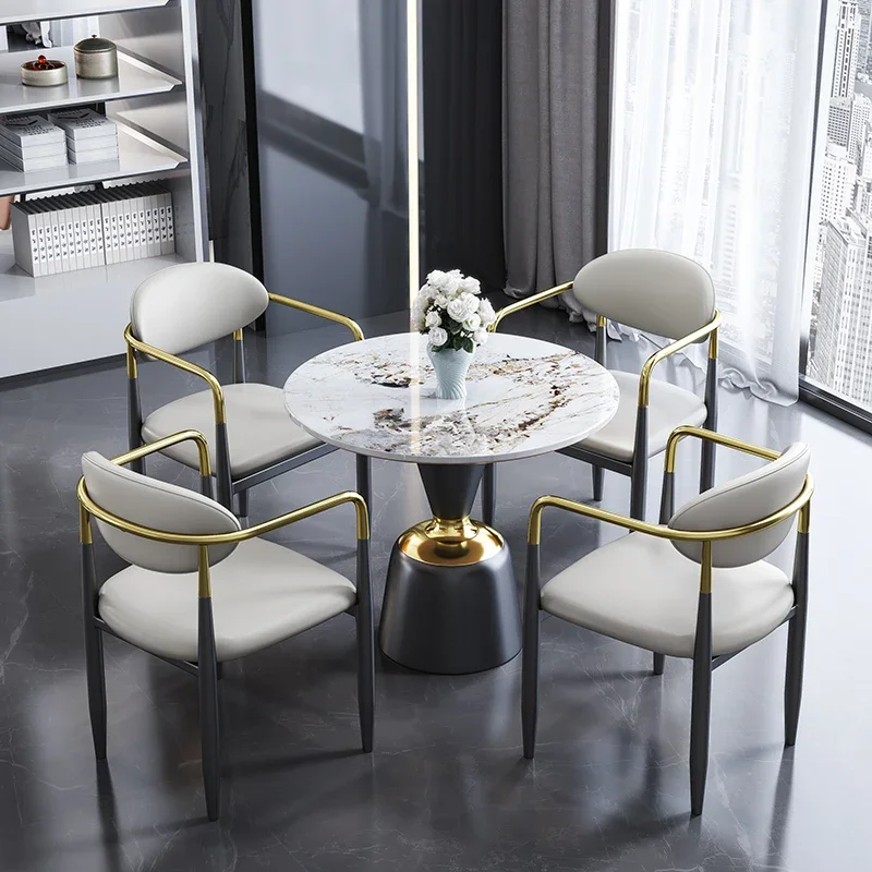 Prabangi virtuvė Valgomojo kėdė Modernus metalinis poilsio kambarys Biuro valgomojo kėdės Svetainės konferencija Sillas de Comedor dekoravimas