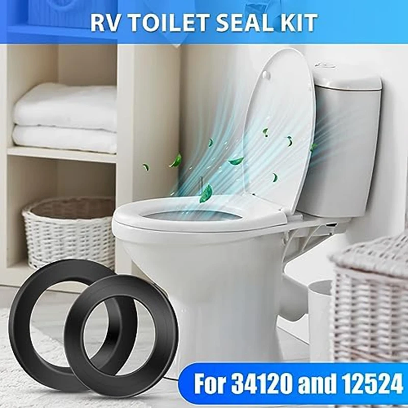 RV tualeto sandariklių rinkinio atsarginės dalys, kaip parodyta plastikas 34120 & 12524 ir panašiems modeliams