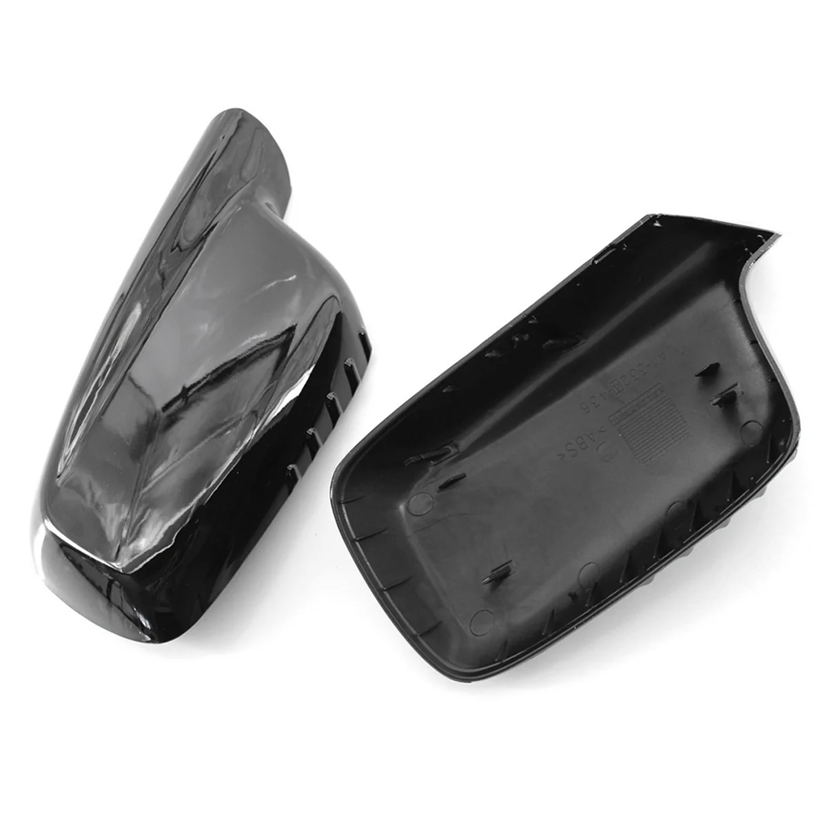 Ryškiai juodas šoninis galinio vaizdo veidrodžio dangtelis 3 7 serijos E46 E65 E66 E67 745I 750I 760Li 730Li