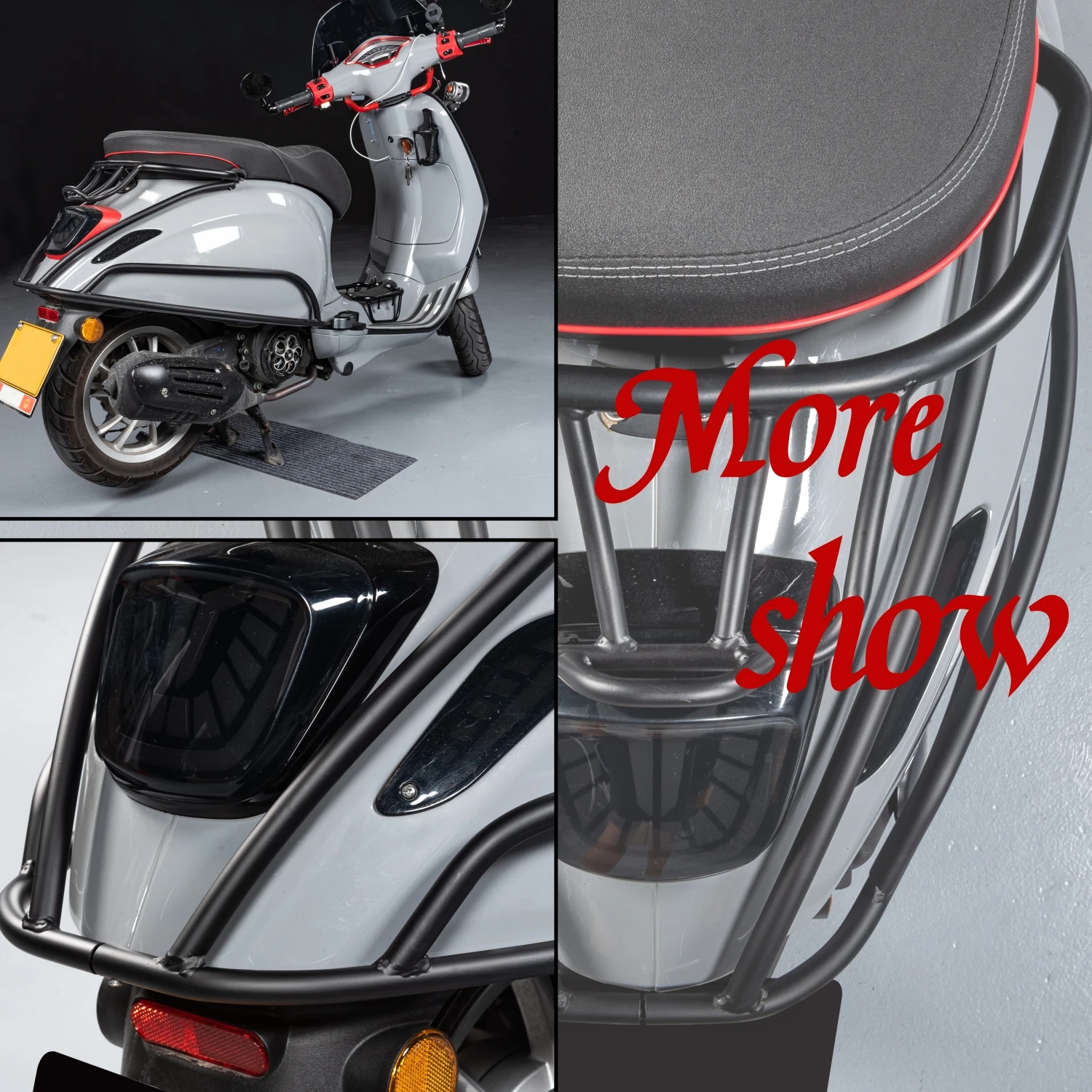 Sprint 150 motociklo galinio keleivio avarijos juostos apsauga Vespa Primavera 50 125 150 2014-2023 Narvo rėmo buferio kritimo apsauga