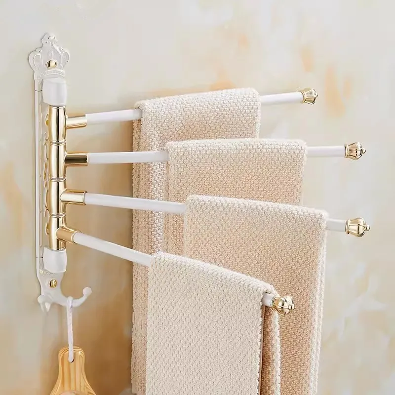 Tuqiu pasukamas rankšluosčių pakabukas Antikvarinis raižytas rankšluosčių laikiklis Sieninis montuojamas sulankstomas vonios rankšluosčių laikiklis Rankšluosčių laikiklis