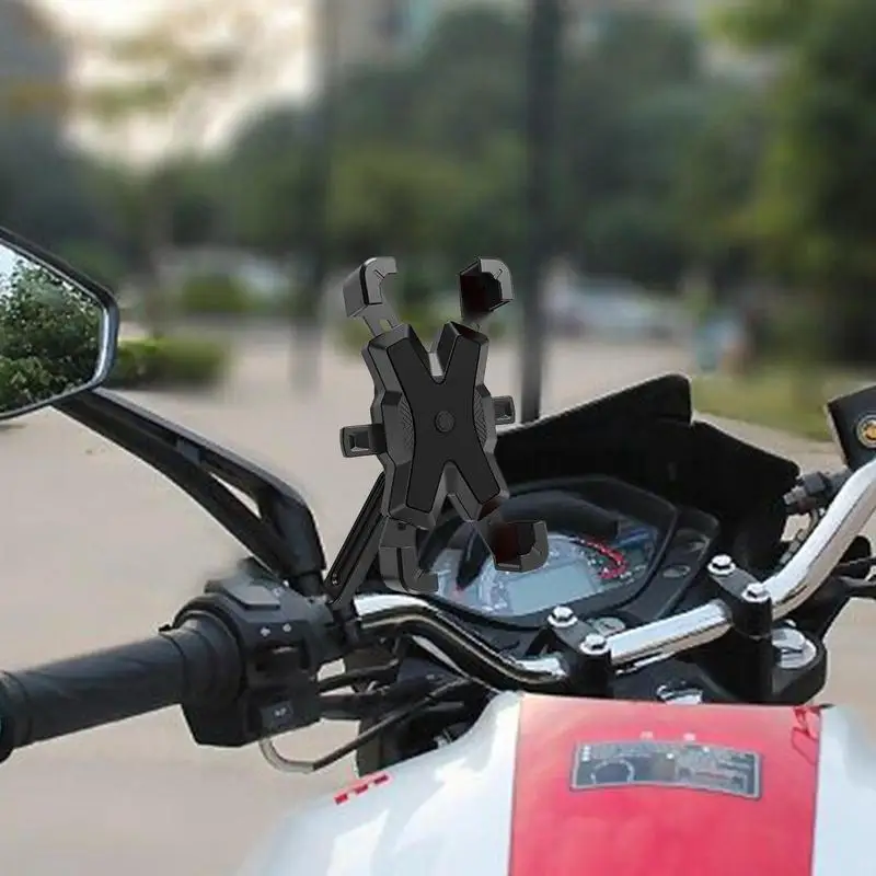 Vairas Telefonas Motociklo laikiklis Neslidus dviračio telefonas Vairo laikiklis 1 rankos valdymas Atv paspirtukas Telefono spaustukas suderinamas su mobiliuoju