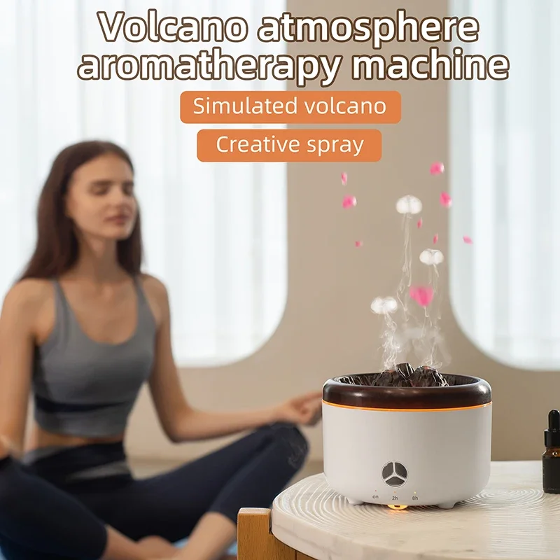 Vulkaninis oro drėkintuvas namų medūzų aromato difuzoriui Elektrinis aromaterapinis valytuvas Buitinio rūko gaminimo mašina