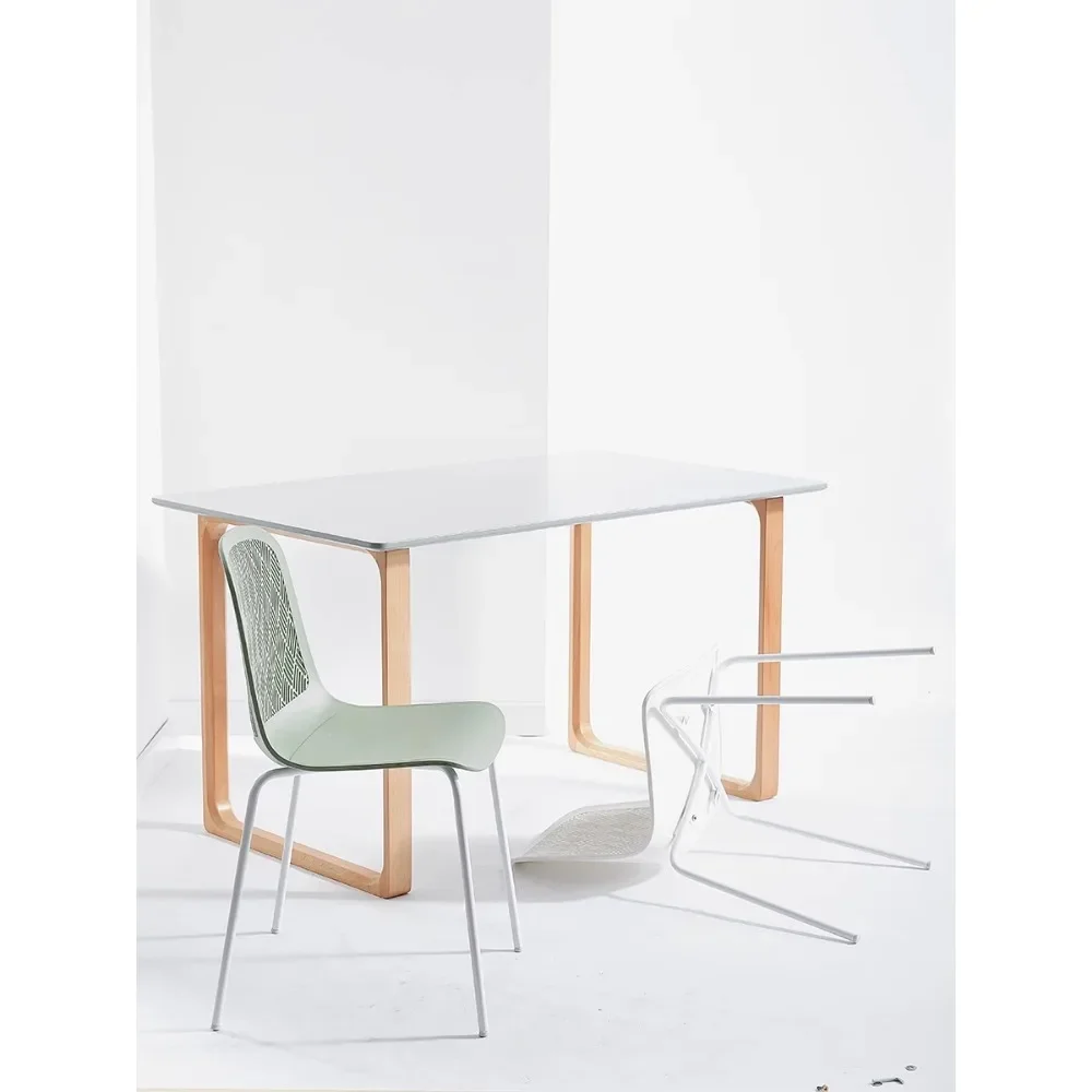 šiaurietiškos plastikinės kėdės moderni minimalistinė namų atlošo kėdė kūrybiniai medžio masyvo valgomojo stalai ir kėdės biuro kompiuterių knygos a
