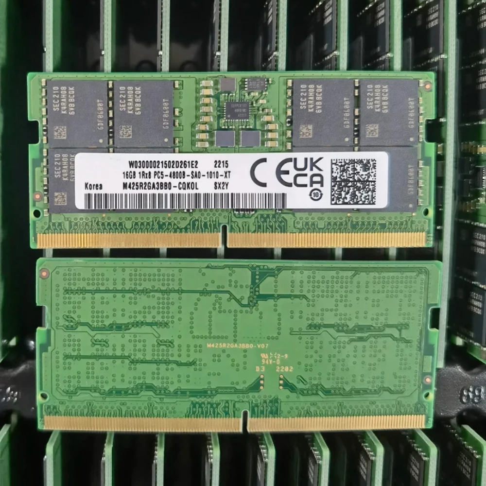 16GB DDR5 4800MHz 1Rx8 4800B nešiojamojo kompiuterio RAM Samsung nešiojamojo kompiuterio atmintyje M425R2GA3BB0-CQKOL 