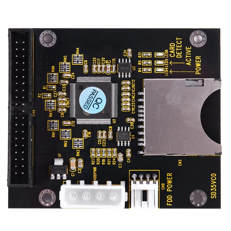2 vnt SD SDHC SDXC MMC kortelė į IDE 3.5Inch vyriškas adapteris 40Pin &44-Pin