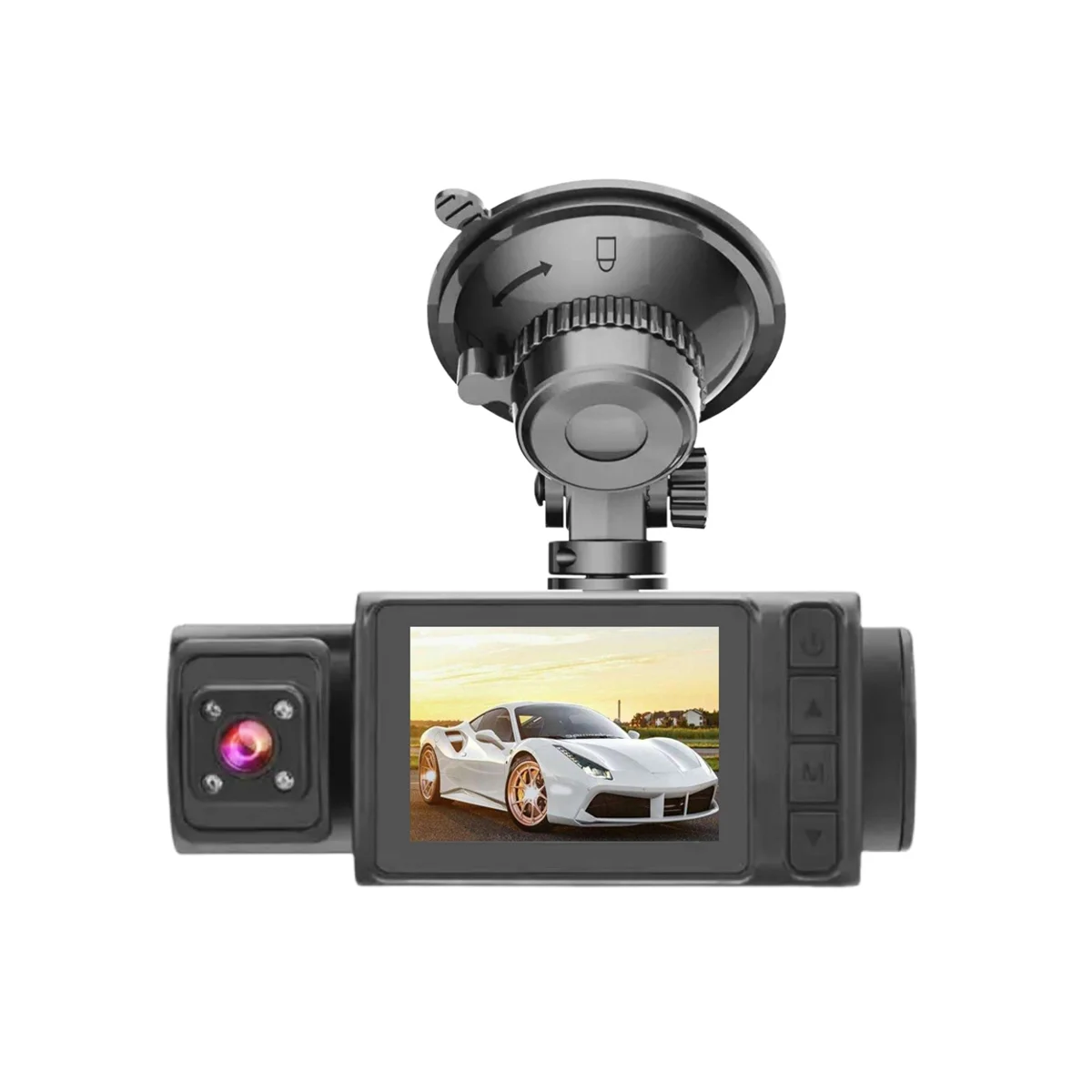 2Inch 1080P Scren automobilio kamera DVR automobilio prietaisų skydelis priekinė ir galinė kamera su vidine kamera 24 valandų stovėjimo aikštelė Montior