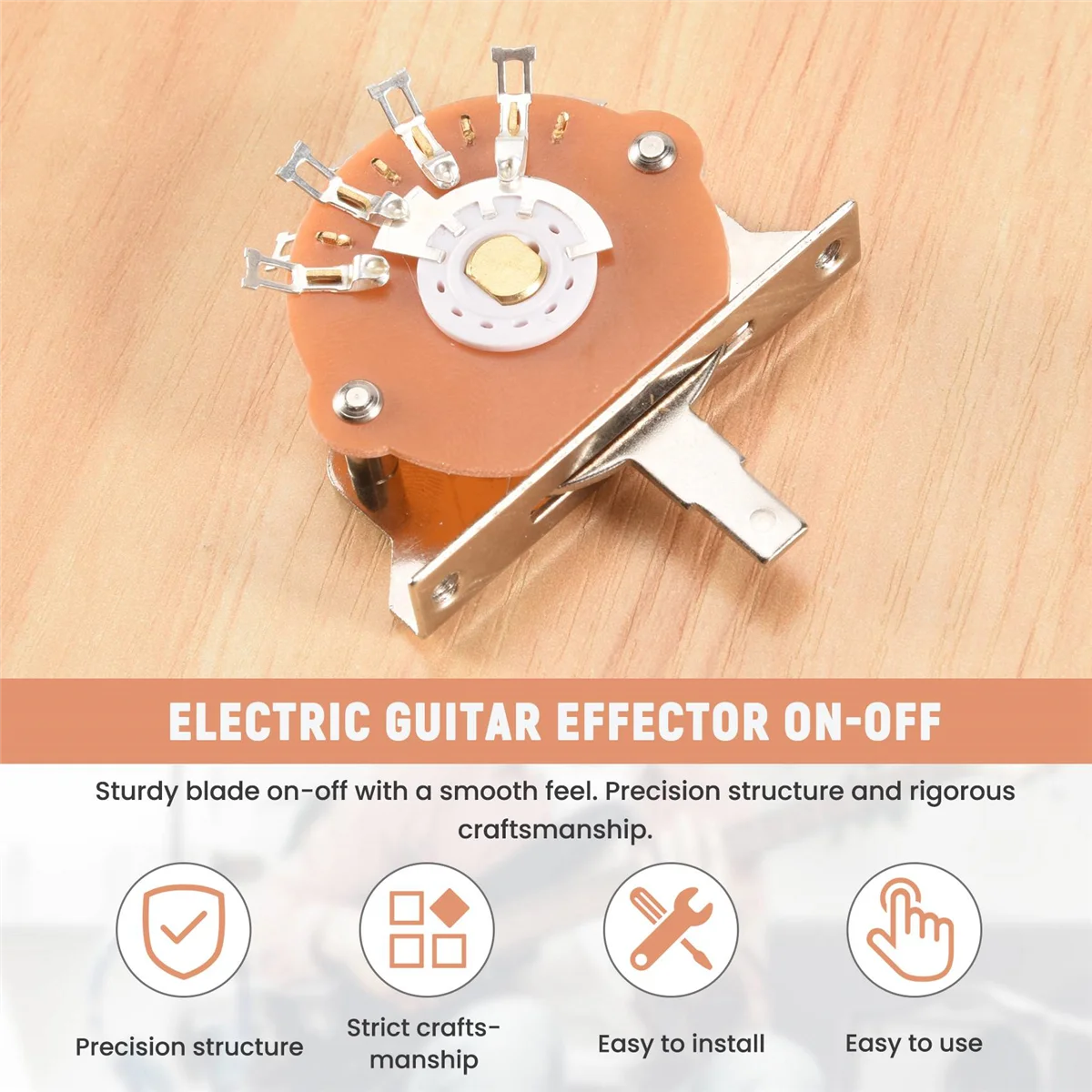 3 krypčių svirties paėmimo selektoriaus jungikliai elektrinio gitaros jungiklio keitimui
