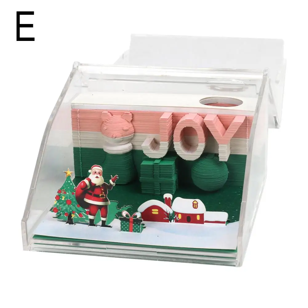 3d Notepad Memo Pad Akrilo dėžutė Dovanų dėžutė Daugiafunkcinė 3D Geriausia Notepad streso mažinimo dovanų dekoracija Unikalus O2e1