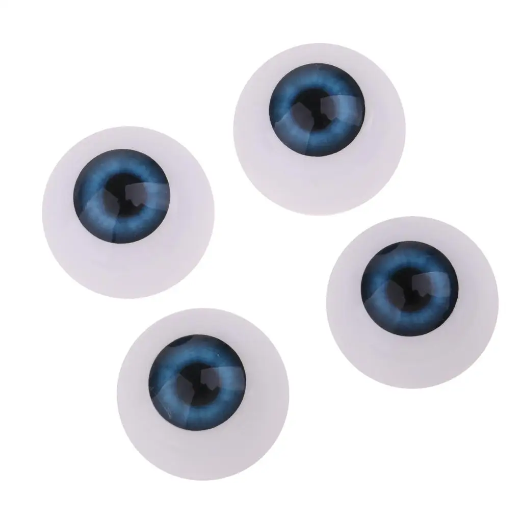 4dalys Oblate Eyes akriliniai akių obuoliai Baby Doll BJD Doll Accs DIY 22mm