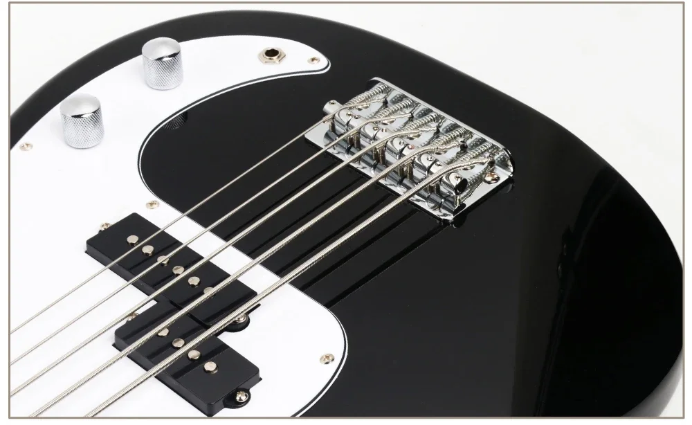 5 Styginių Chrome Hardware elektrinė bosinė gitara pradedantiesiems G-B1-5