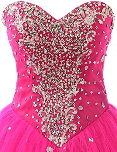 ANGELSBRIDEP Luxury Crystal Sweetheart Quinceanera suknelė Vestidos de 15 Anos grindų ilgio oficiali vakarėlio balinė suknelė Korsetas atgal