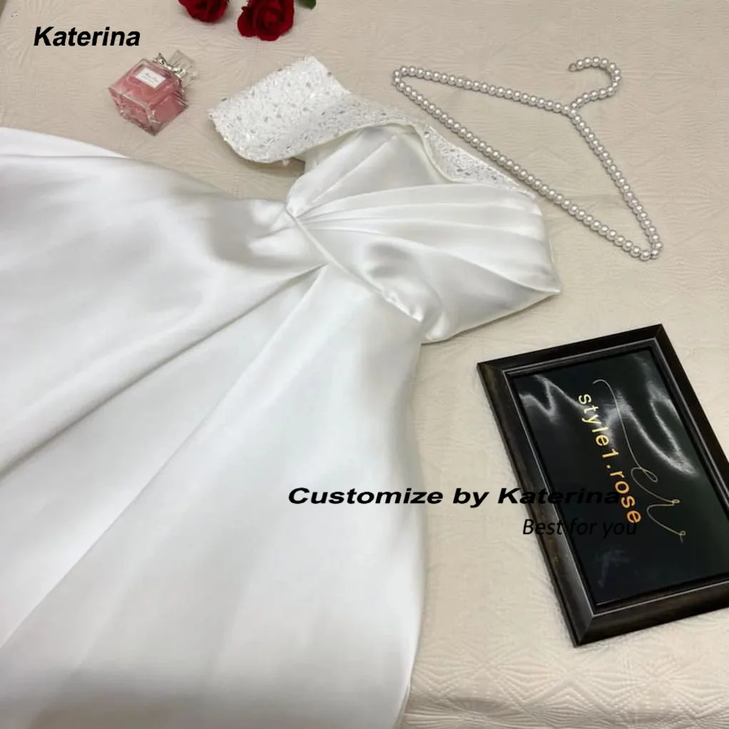 Katerina Vintage Modern Navy Prom suknelės be petnešėlių A linijos kyšulio rankovės Arabiška vakarinė suknelė Elegantiški moteriški naktiniai chalatai
